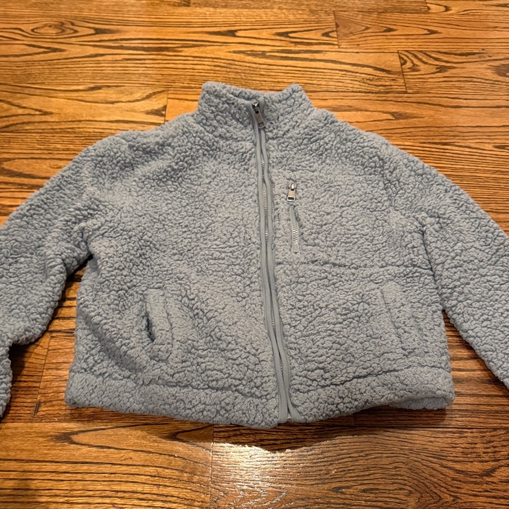 Love Tree Soft Gray Sherpa Jacket